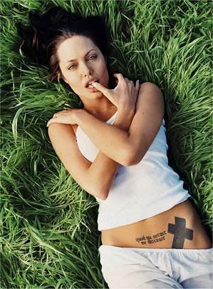 angelina jolie tattoos and meaning. Latin phrase tattoo. Meaning