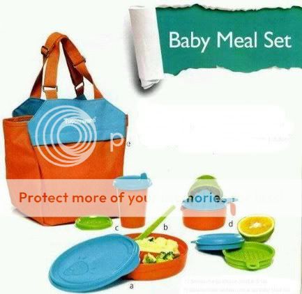   11 Pcs Tupperware Baby Meal Set + Bag Bowl, Juicer, Tumbler  