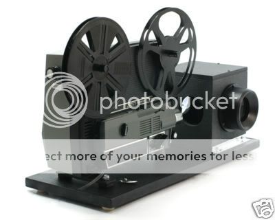 Movie Film Projector, Telecine Video Transfer, Dual 8, Reg.8 and Super 