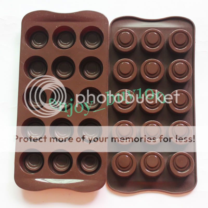 Baking Pan Round Holes Chocolate Cake Jelly Mould Tray Candy Mold Silicone Party